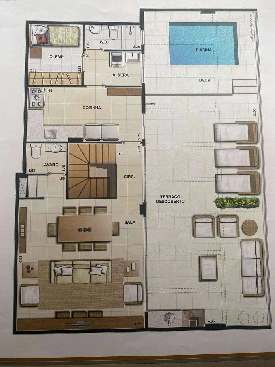Квартира 213 м² з балконом із грилем та панорамними вікнами — photo 22