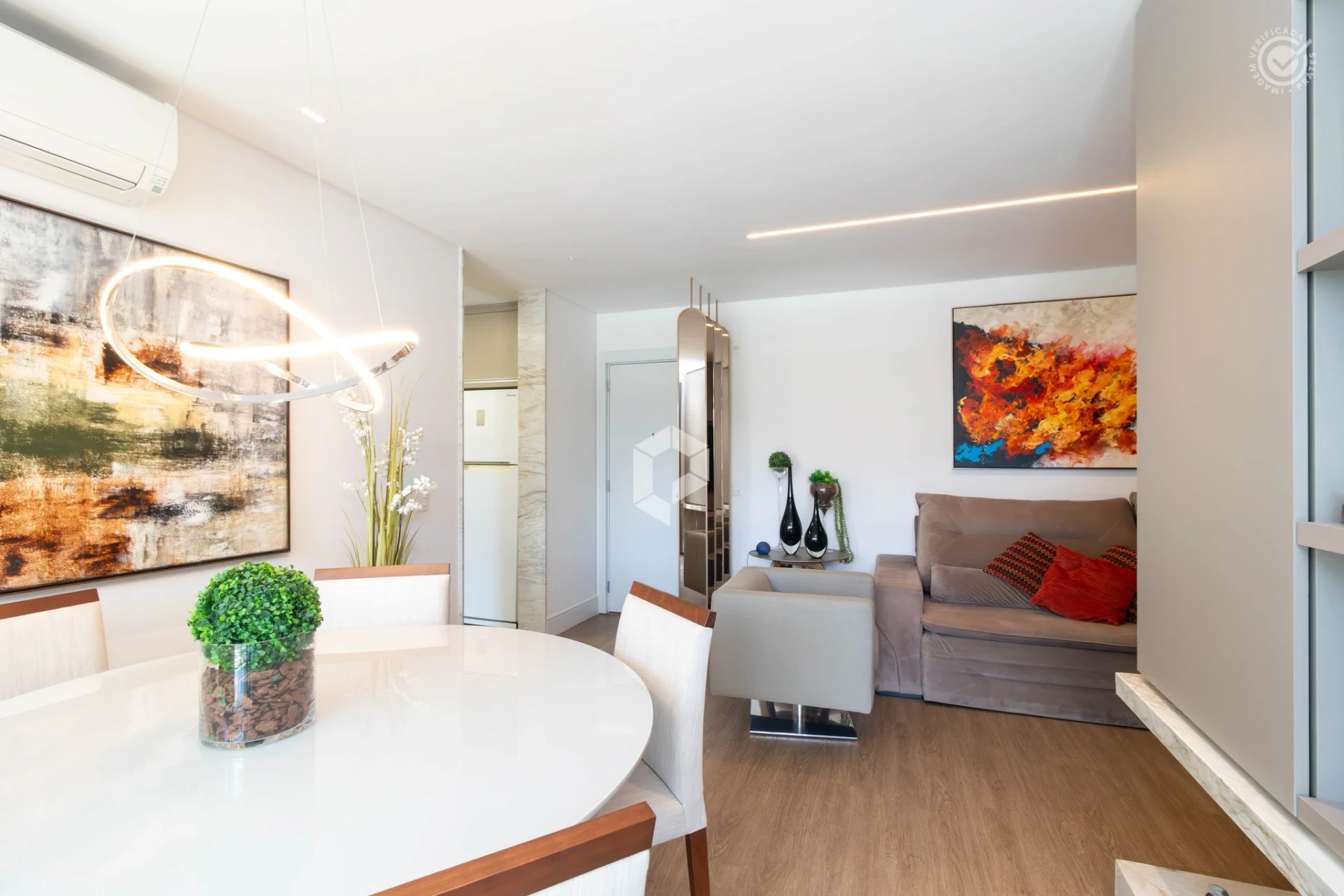 Furnished apartment, 95 m², with a washing machine — photo 19