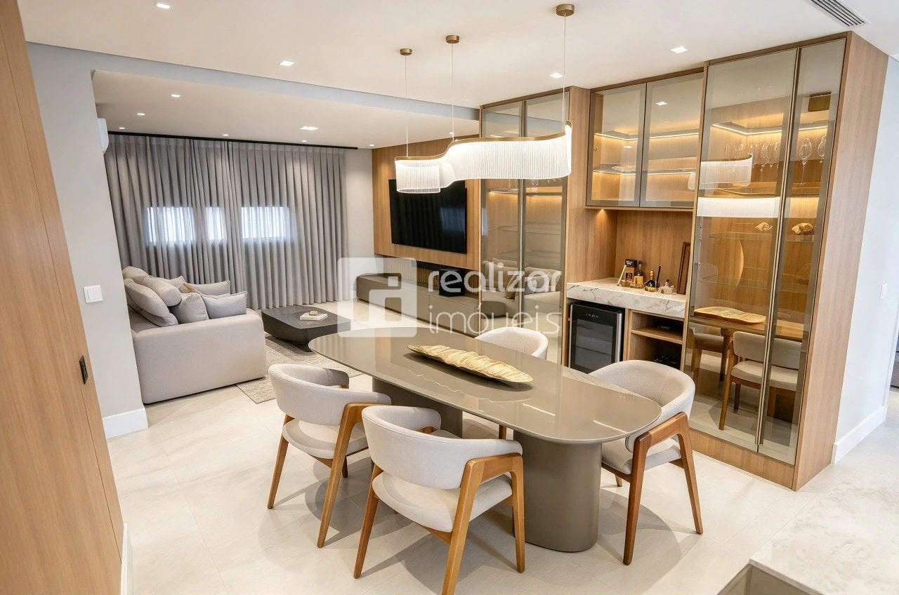 Furnished apartment, 164 m², with floor-to-ceiling windows — photo 9