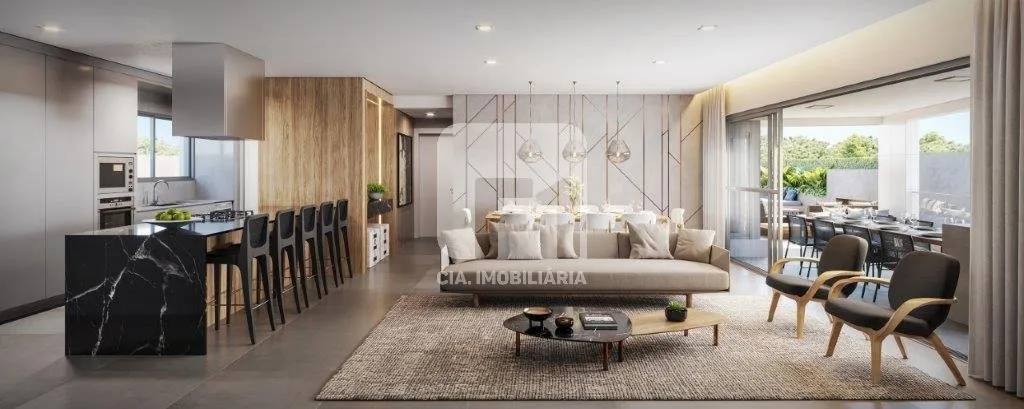 Furnished 165 m² apartment with 3 en-suite and integrated kitchen