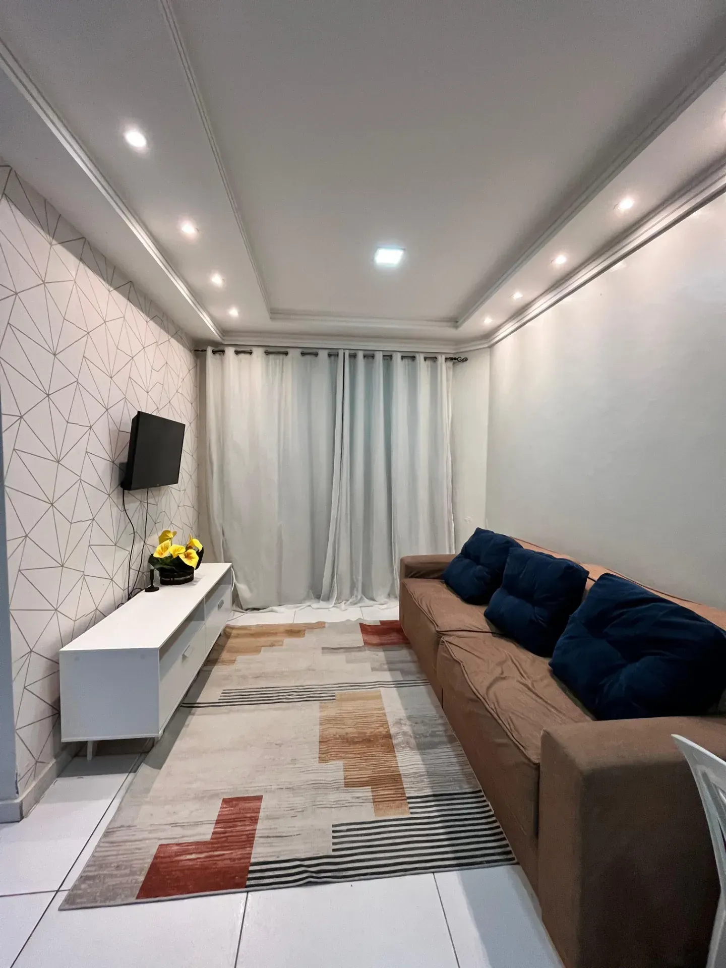 Меблированная квартира 50 м², 1 спальня