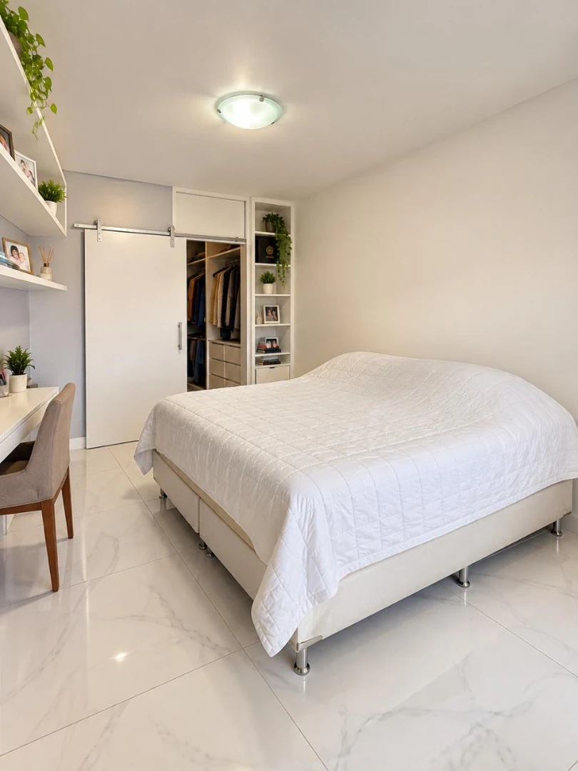 Walk-in closet in a 4-bedroom apartment, 115 m² — photo 3