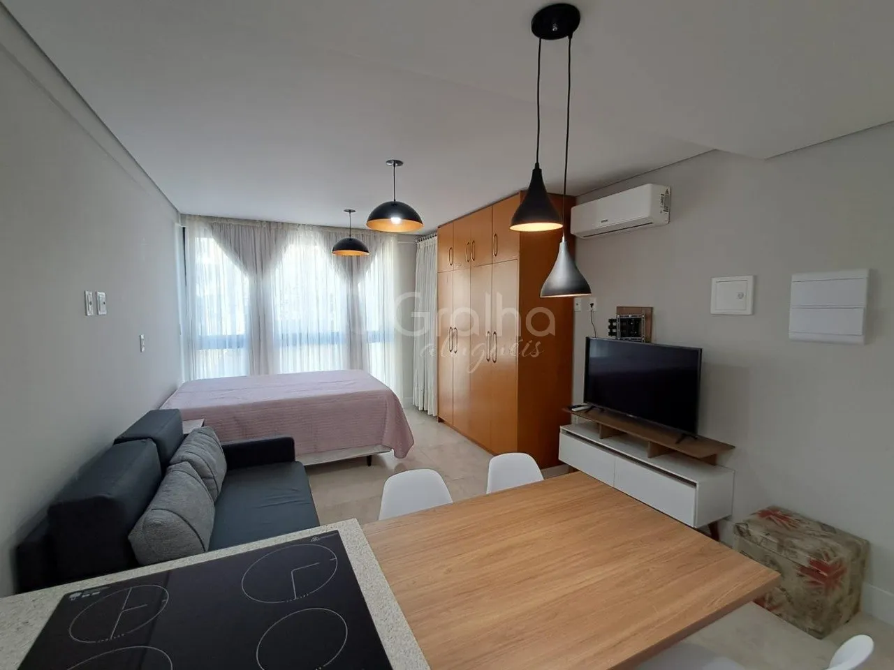Меблированное студио 32 м² с кухней-американо — photo 22
