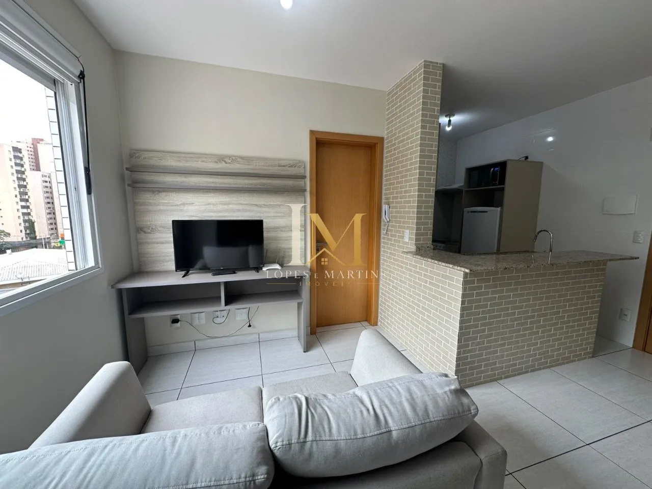 One-bedroom apartment with a home office in Curitiba