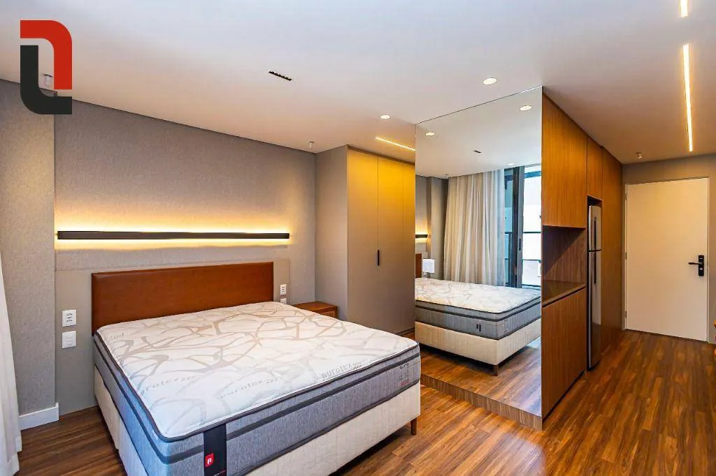 Estudio amueblado con 1 dormitorio y balcón con parrilla — photo 2
