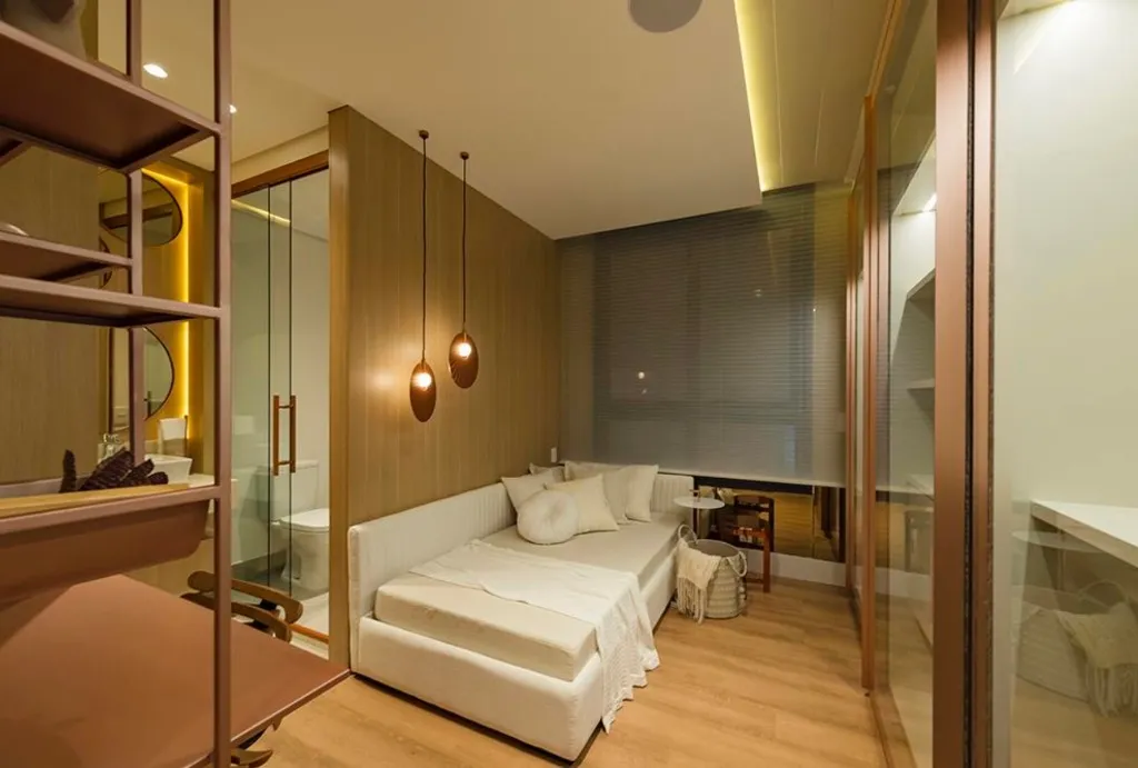 Apartamento mobiliado com 3 dormitórios e cozinha conceito aberto — photo 22