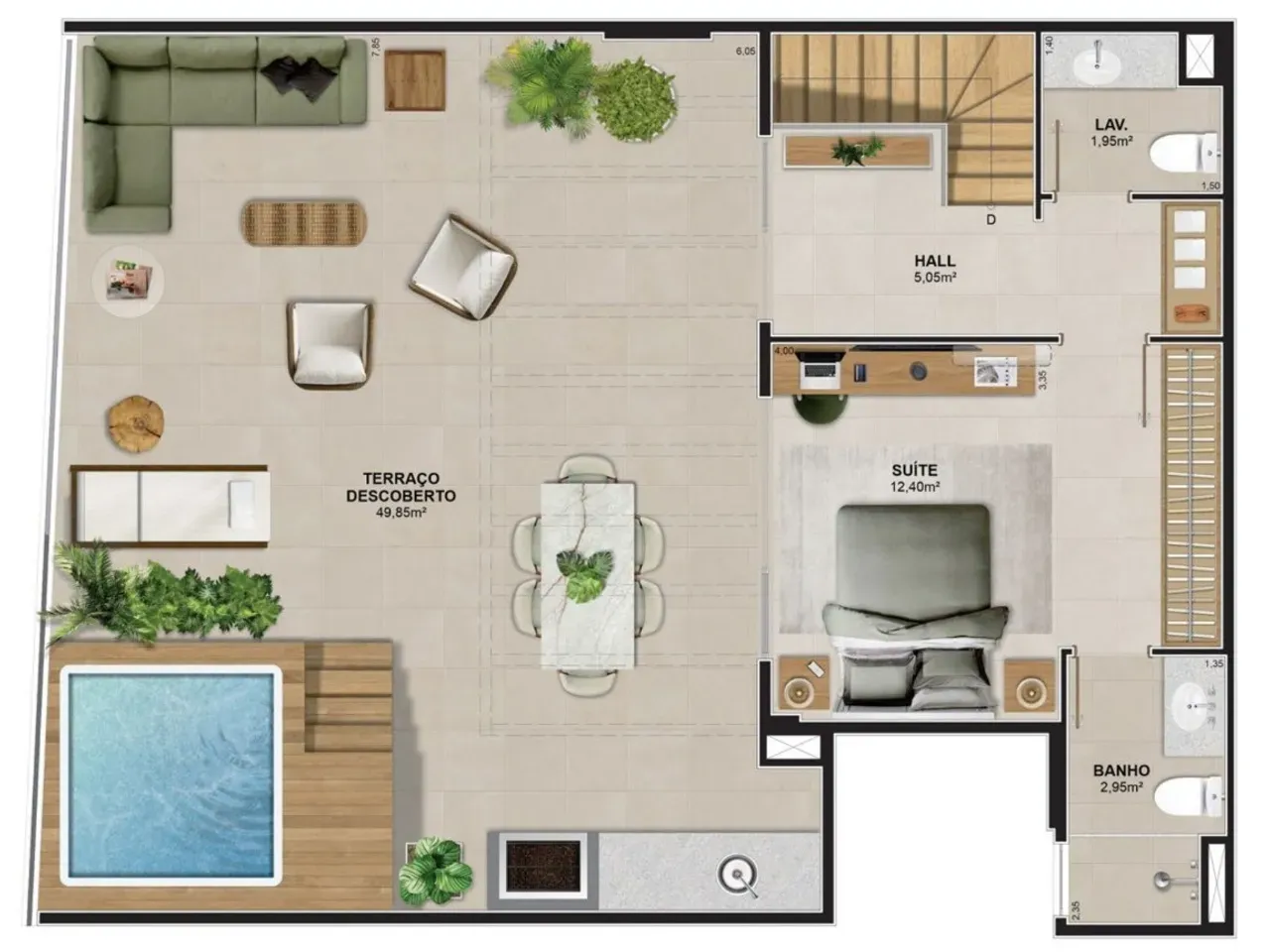 3-bedroom apartment with a water view in Rio de Janeiro — photo 37