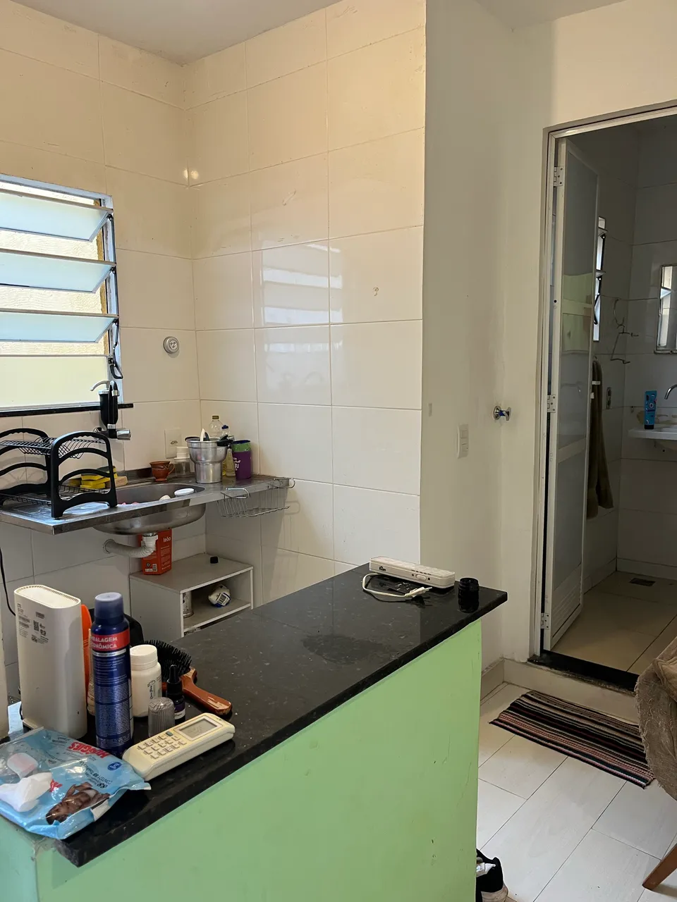 Studio kitnet with washing machine and 1 bedroom and 1 bathroom — photo 6