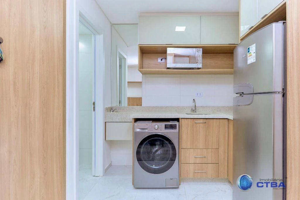 1-bedroom apartment with 35 m² and laundry room setup — photo 18