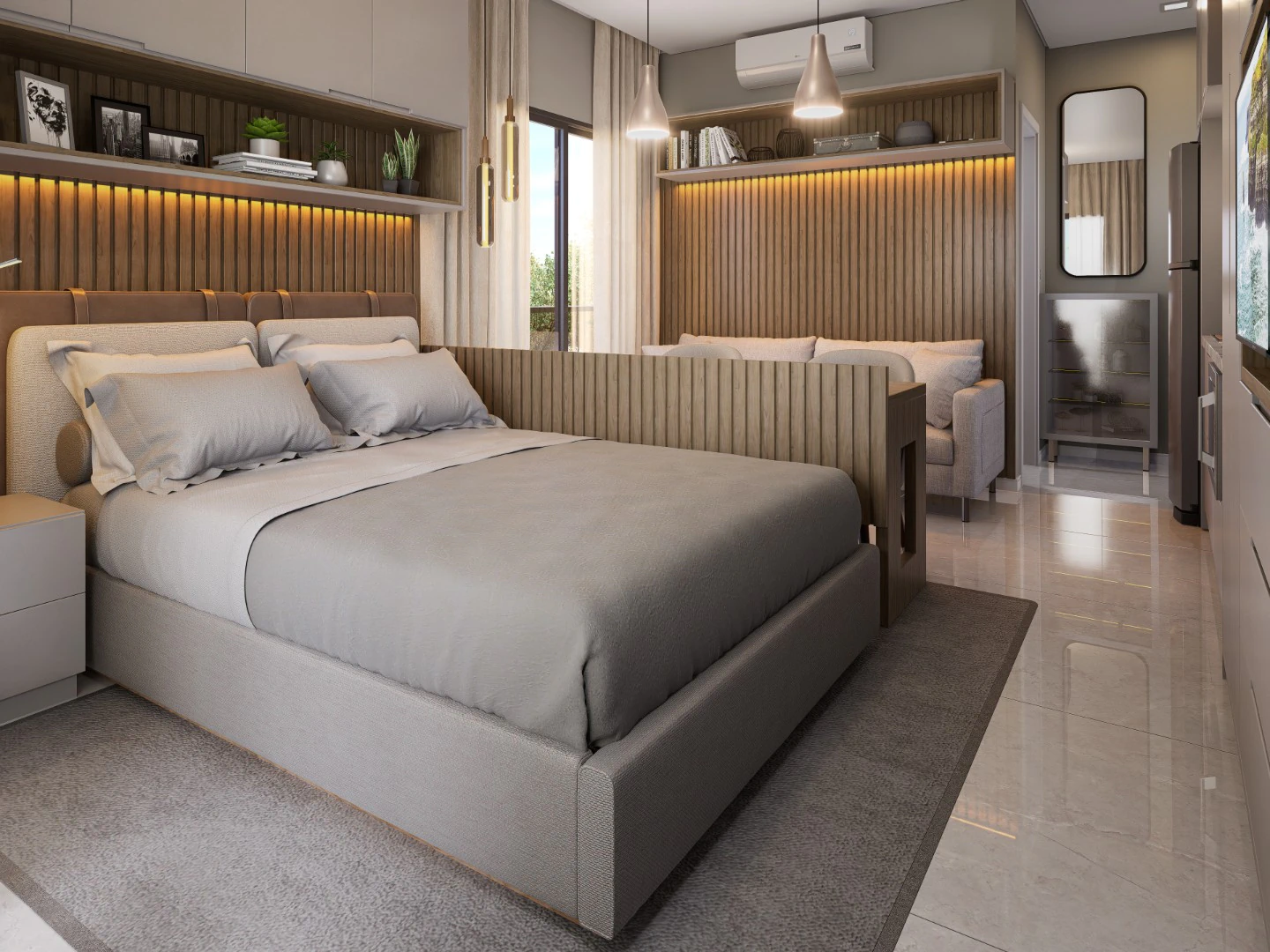 Apartamento mobiliado com 1 quarto e sacada envidraçada — photo 4