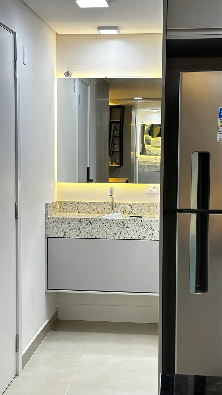 Furnished apartment, 28 m², with a washing machine — photo 18