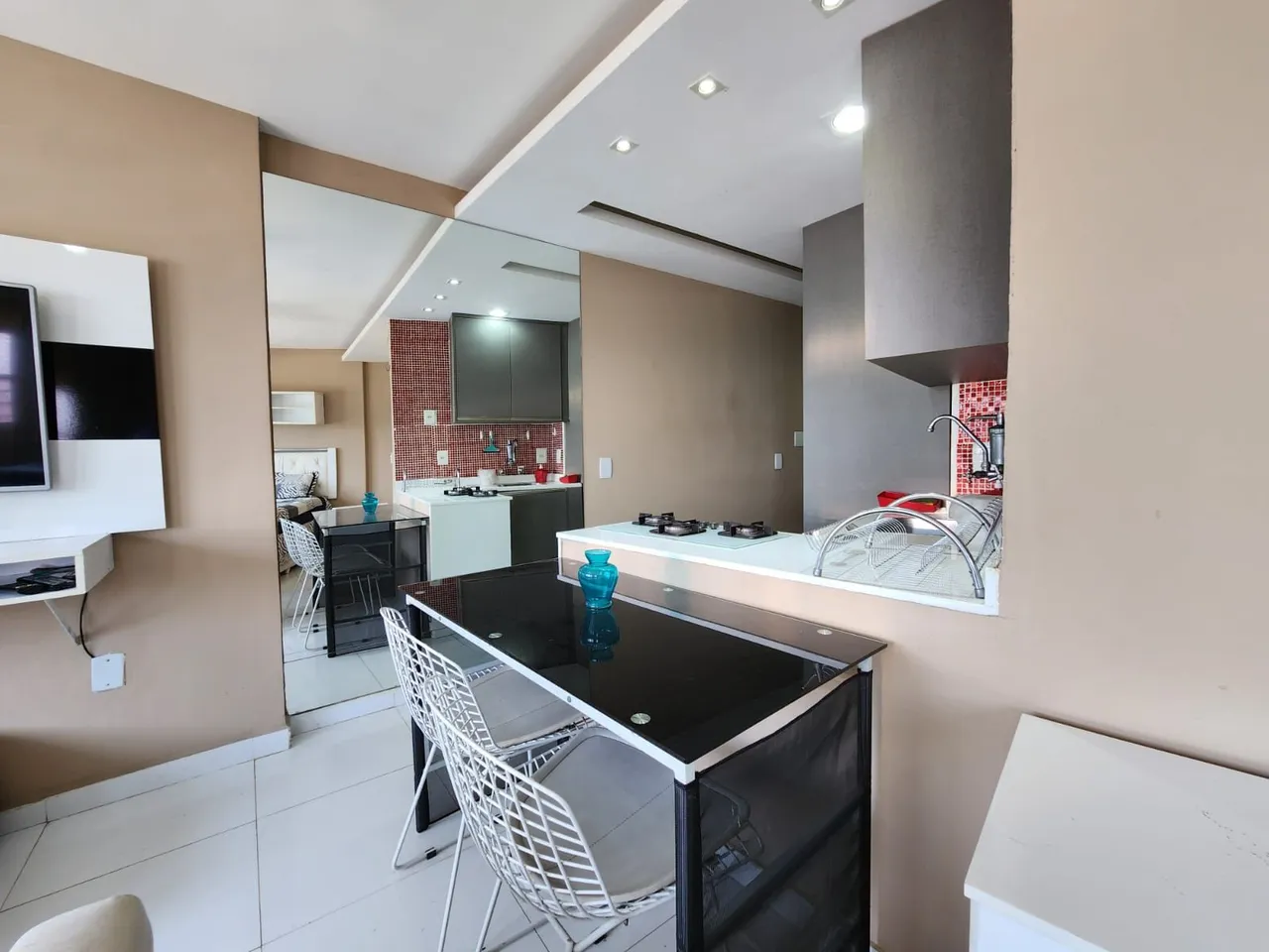 Furnished apartment, 39 m², with a washing machine