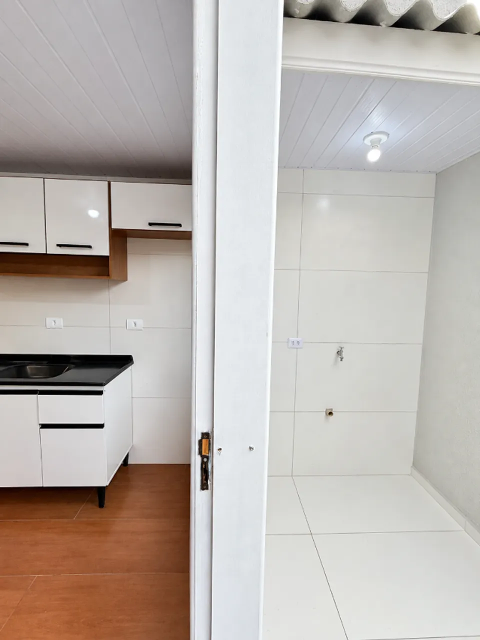 Wood or laminate floors in a 3-bedroom house, 55 m² — photo 14