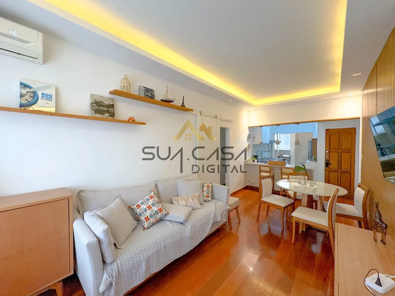 Furnished apartment with an open-plan gas kitchen — photo 10