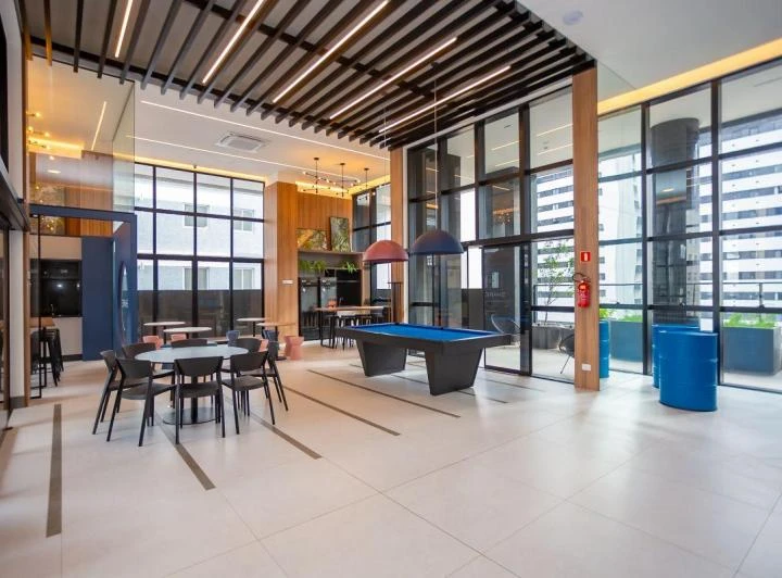 Apartamento de 1 quarto de 34 m² com varanda fechada — photo 6