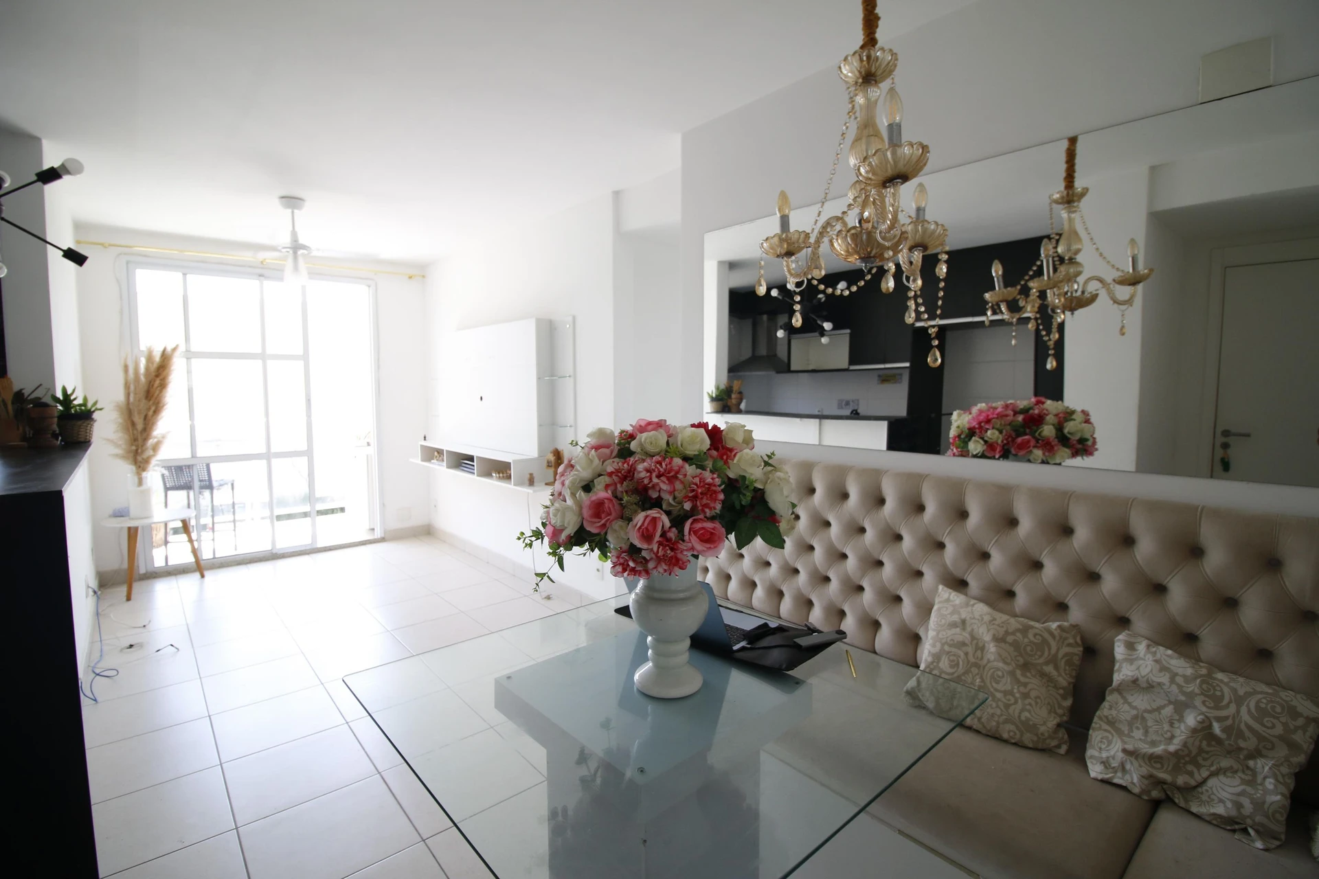 3-bedroom apartment in a building with a gym