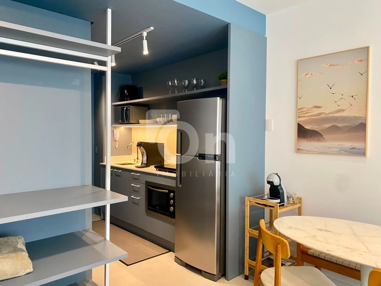 Furnished apartment, 35 m², with a home office
