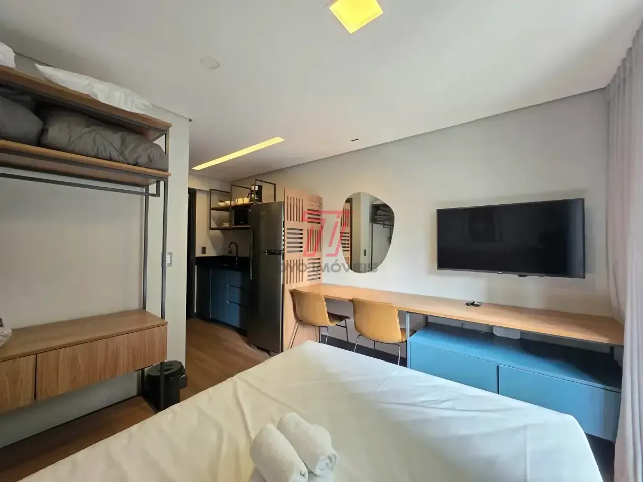 Studio de 30 m² com 1 quarto, ar-condicionado — photo 7