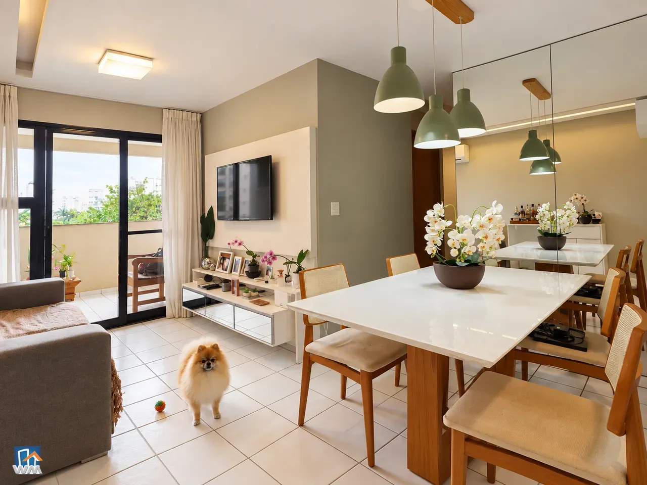Furnished apartment, 80 m², with a walk-in closet