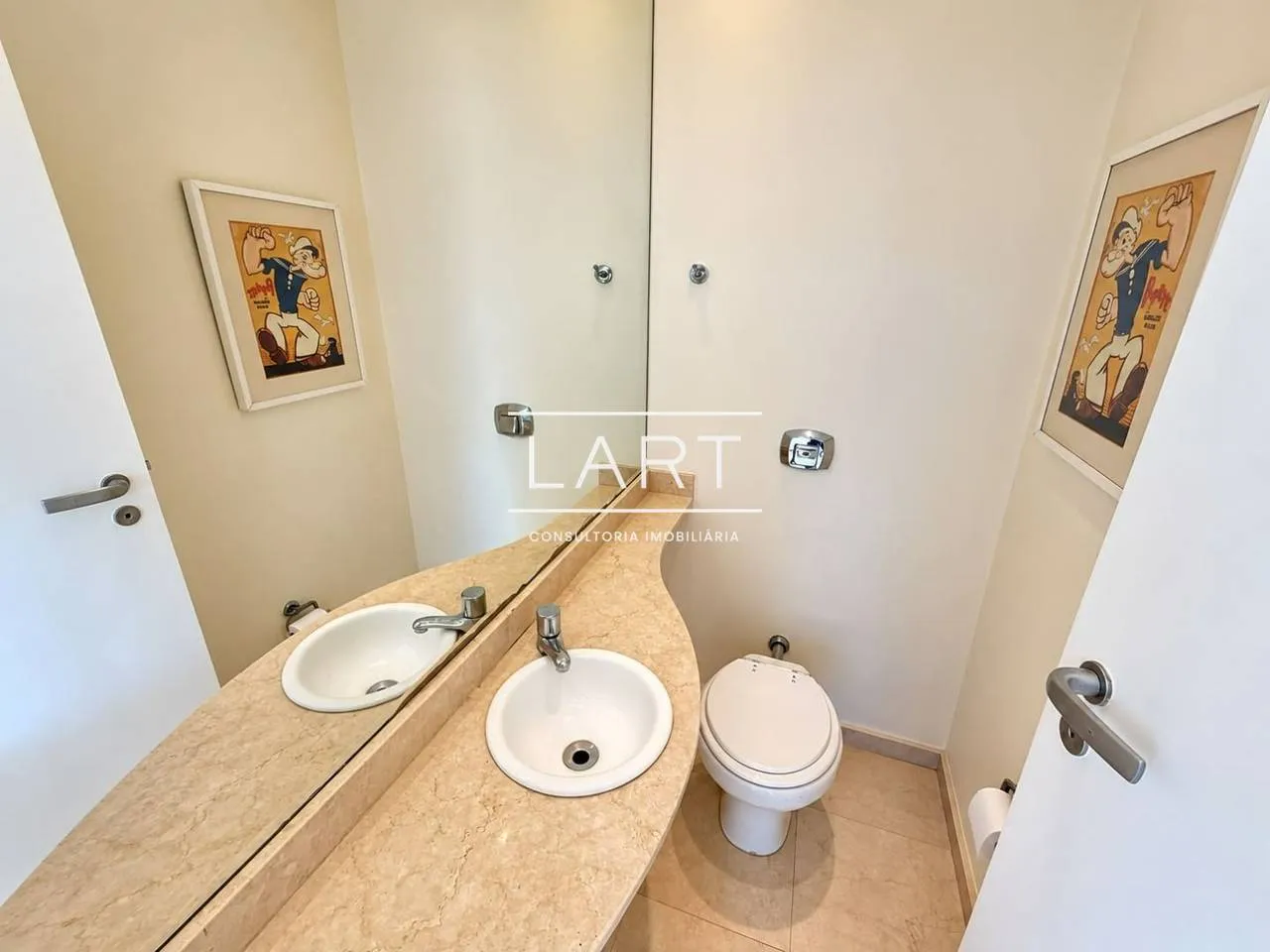 Furnished apartment, 220 m², with floor-to-ceiling windows — photo 8