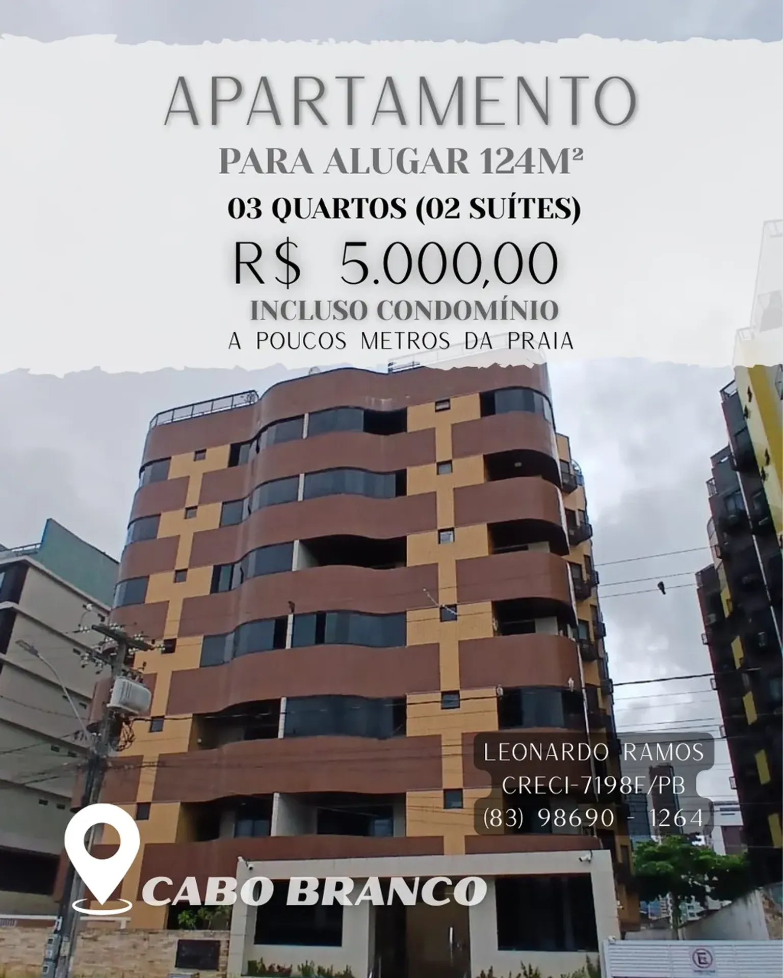 3-bedroom apartment with a water view in João Pessoa — photo 5
