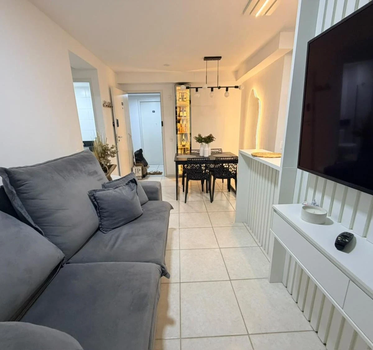 Home office in a 2-bedroom apartment, 57 m²