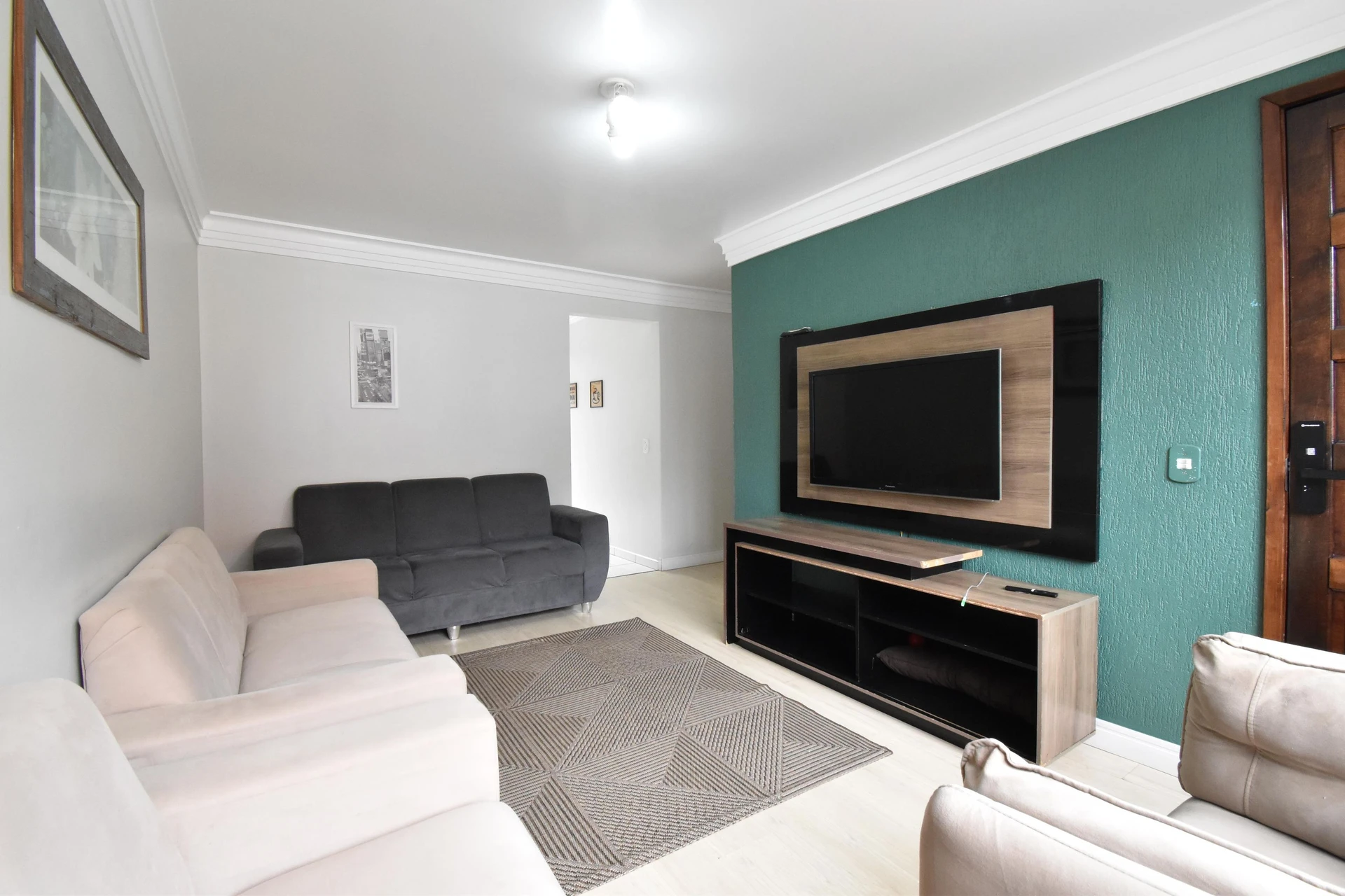 Furnished house, 62 m², with a grill on the balcony