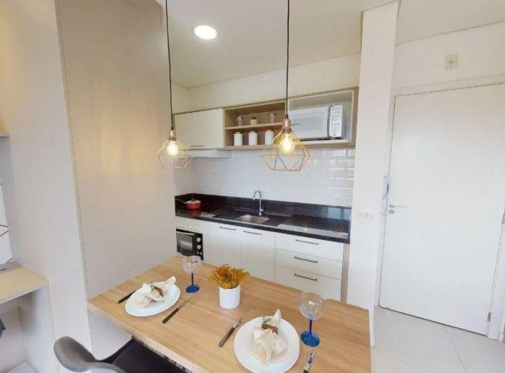 Furnished 30 m² apartment with 1 bedroom and balcony