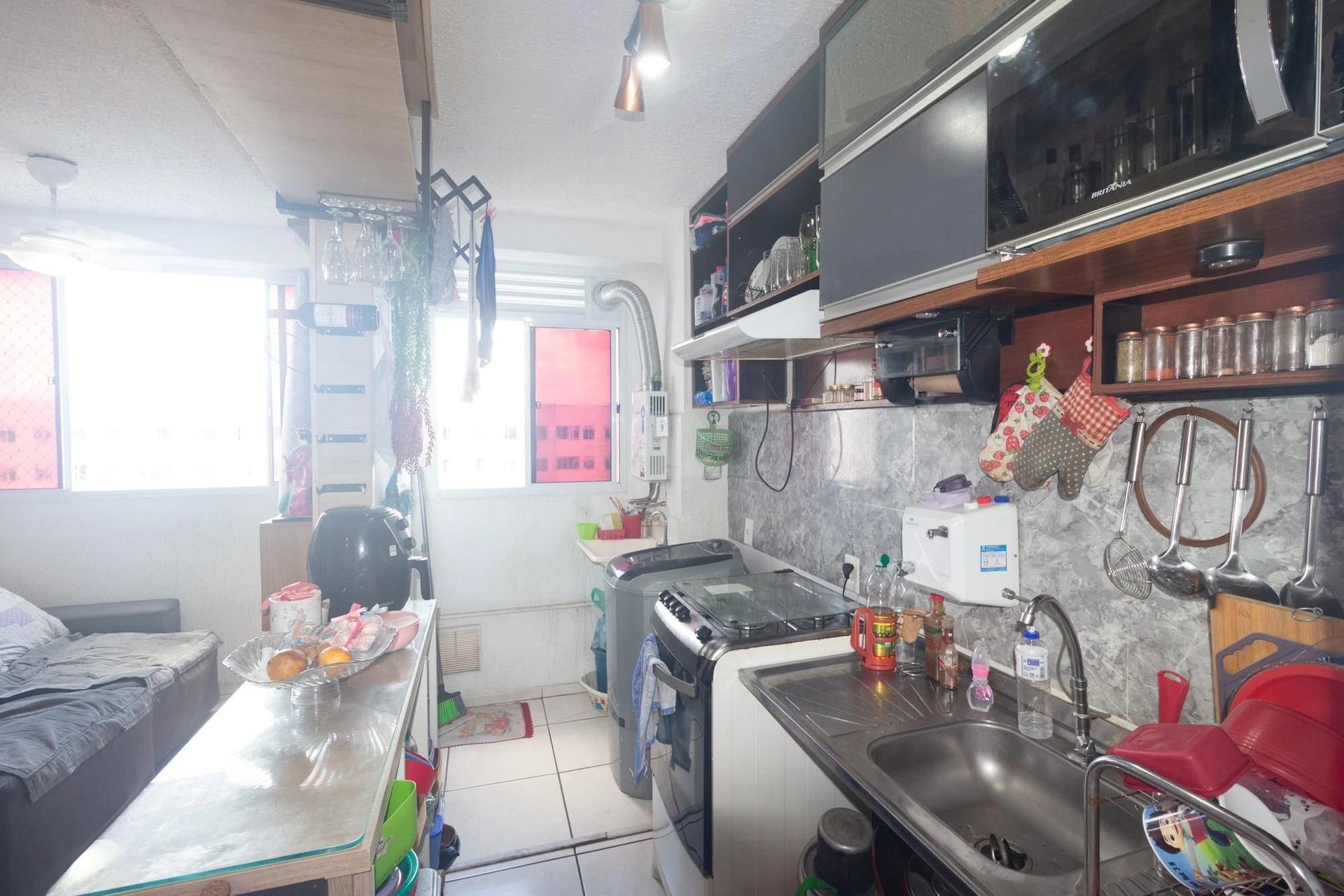 Furnished apartment, 42 m², with a washing machine — photo 50