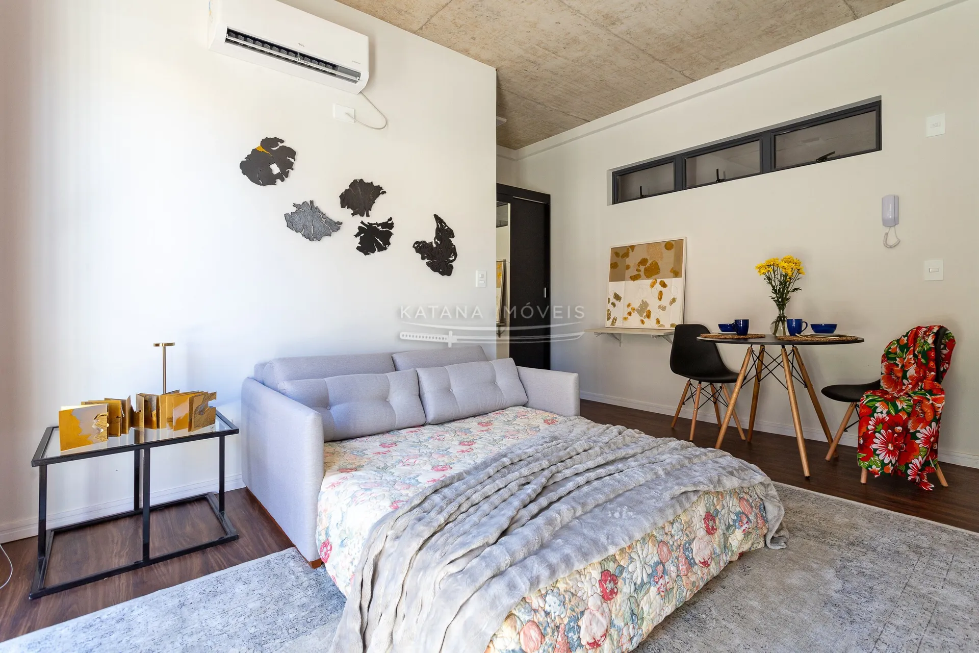 Estudio amueblado de 45 m² con cocina pequeña y garden — photo 6