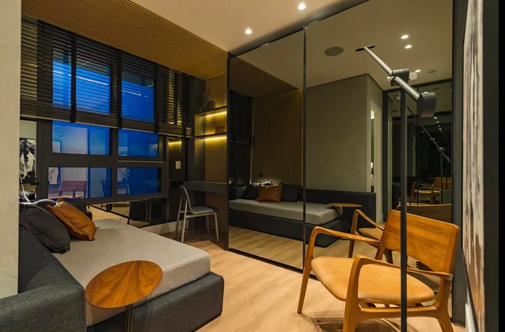 Apartamento mobiliado com 3 dormitórios e cozinha conceito aberto — photo 21