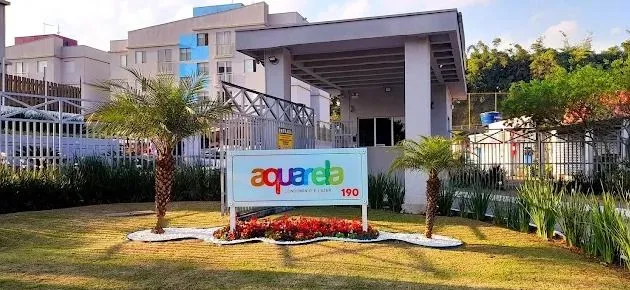 2-bedroom apartment in a building with a pool
