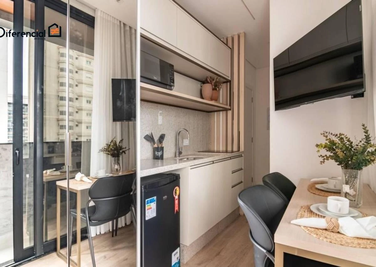 Studio mobiliado de 22 m² com varanda envidraçada — photo 19