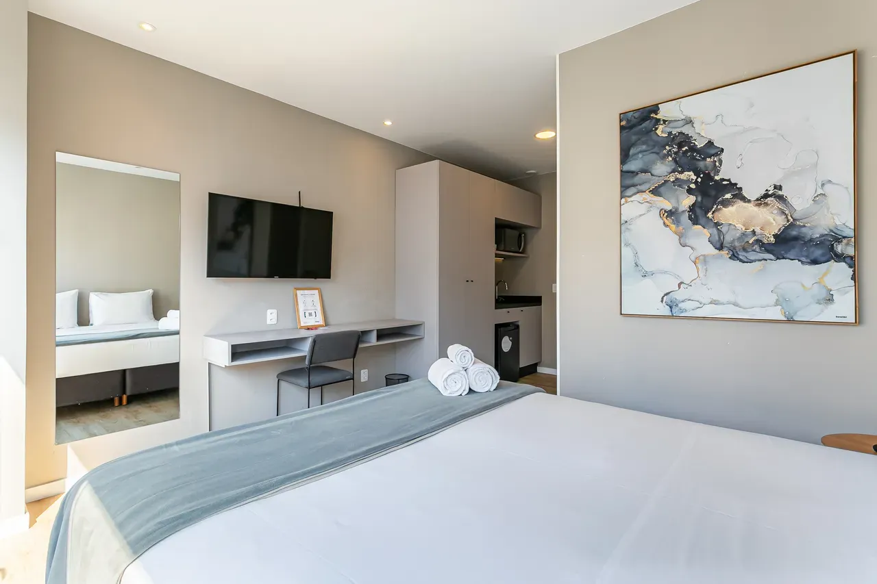 Apartamento mobiliado de 20 m² com 1 dormitório e jardim — photo 5