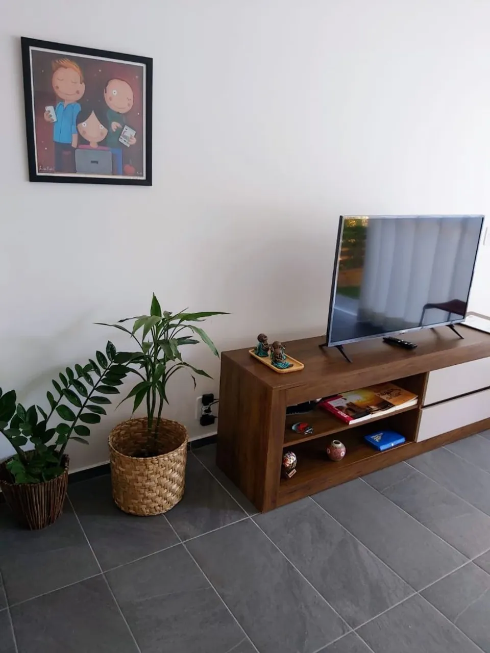 Furnished house with 2 bedrooms and 2 bathrooms and a balcony