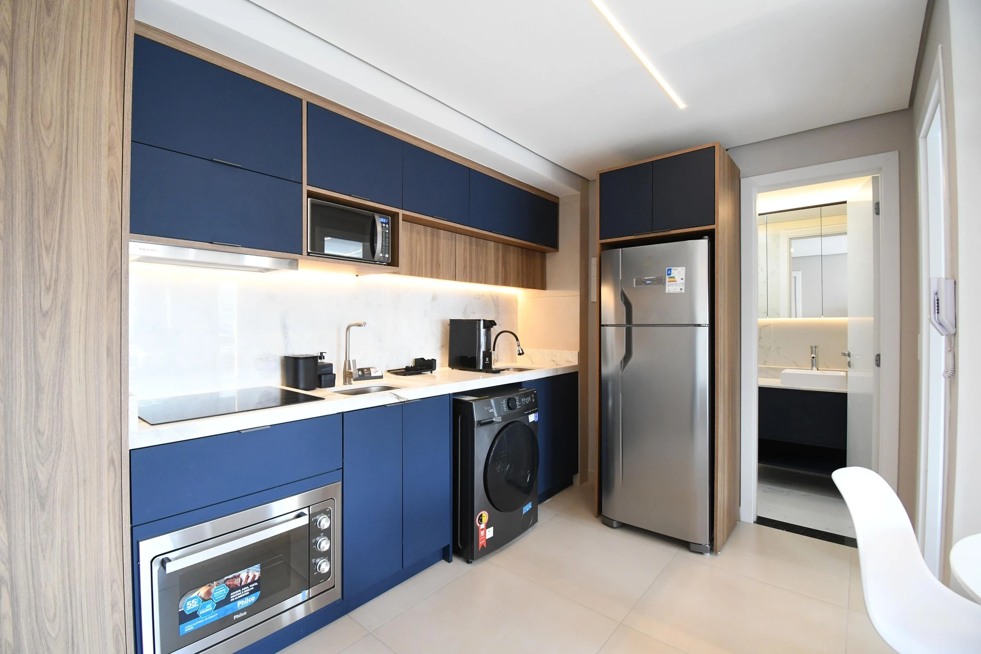 Furnished apartment, 47 m², with a washing machine — photo 7