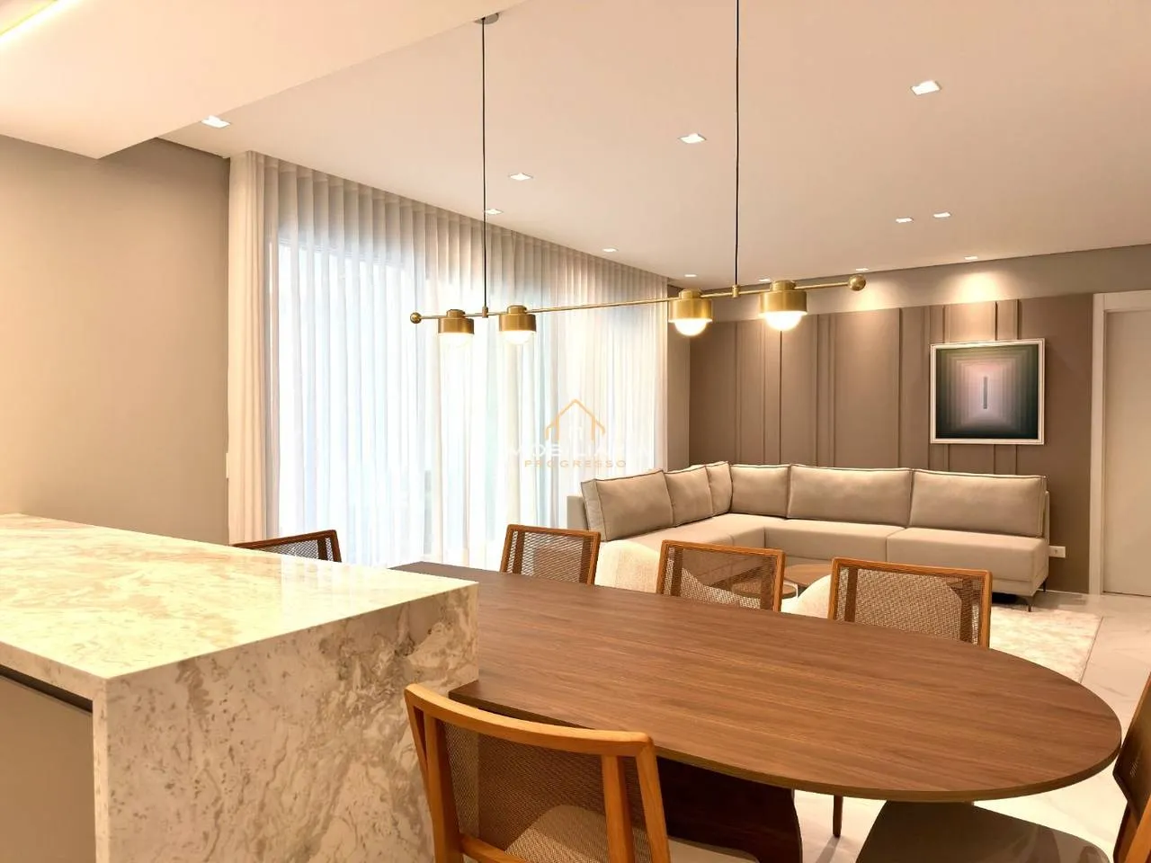 Floor-to-ceiling windows in a 3-bedroom apartment, 138 m² — photo 43