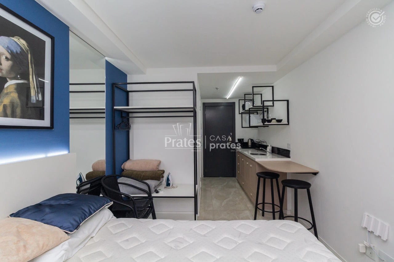 One-bedroom apartment with a washing machine in Curitiba — photo 10