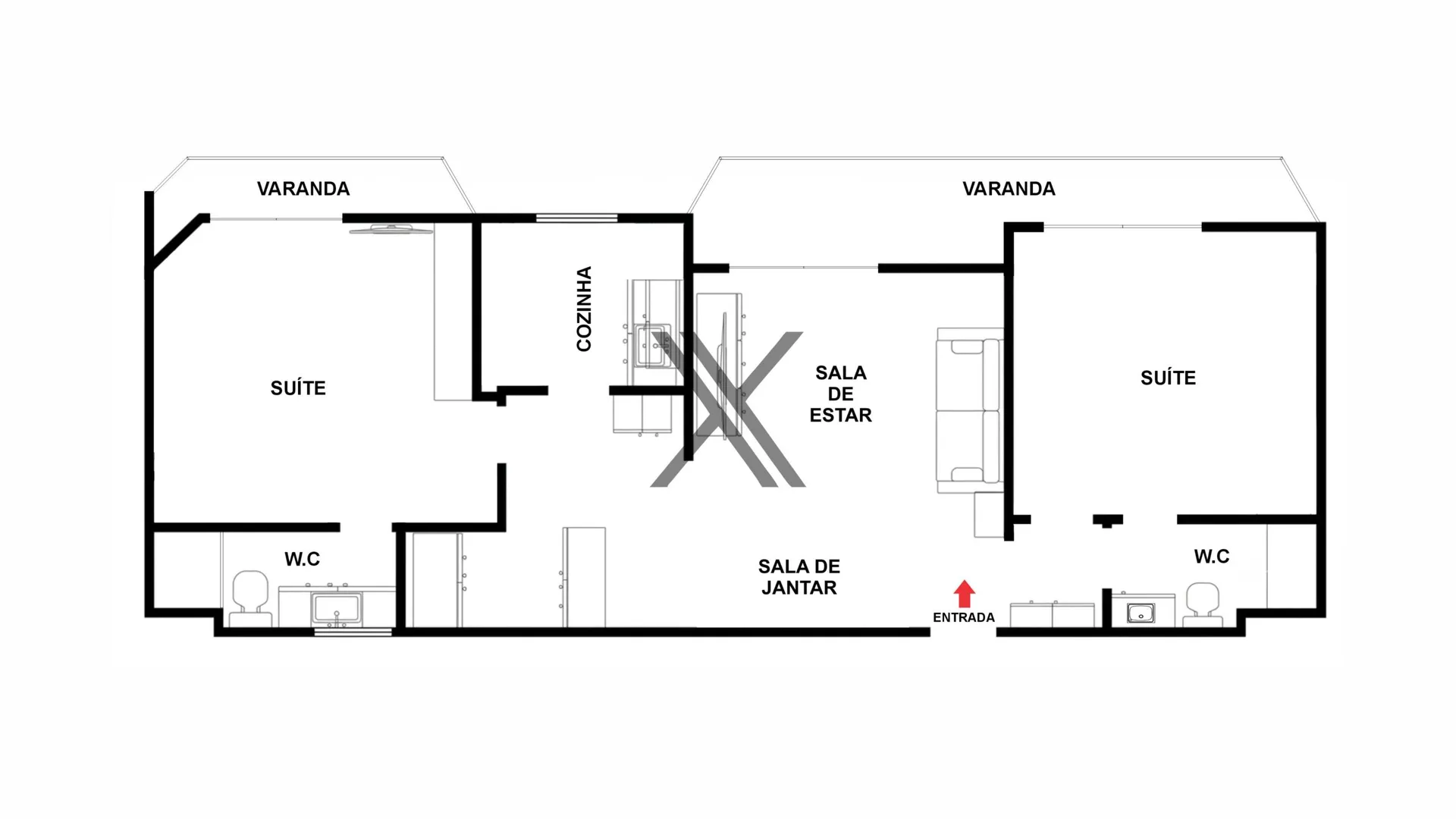 2-bedroom apartment in a building with a sauna — photo 19