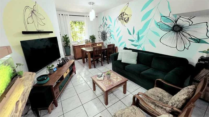 Furnished triplex house with 3 bedrooms and 123 m²