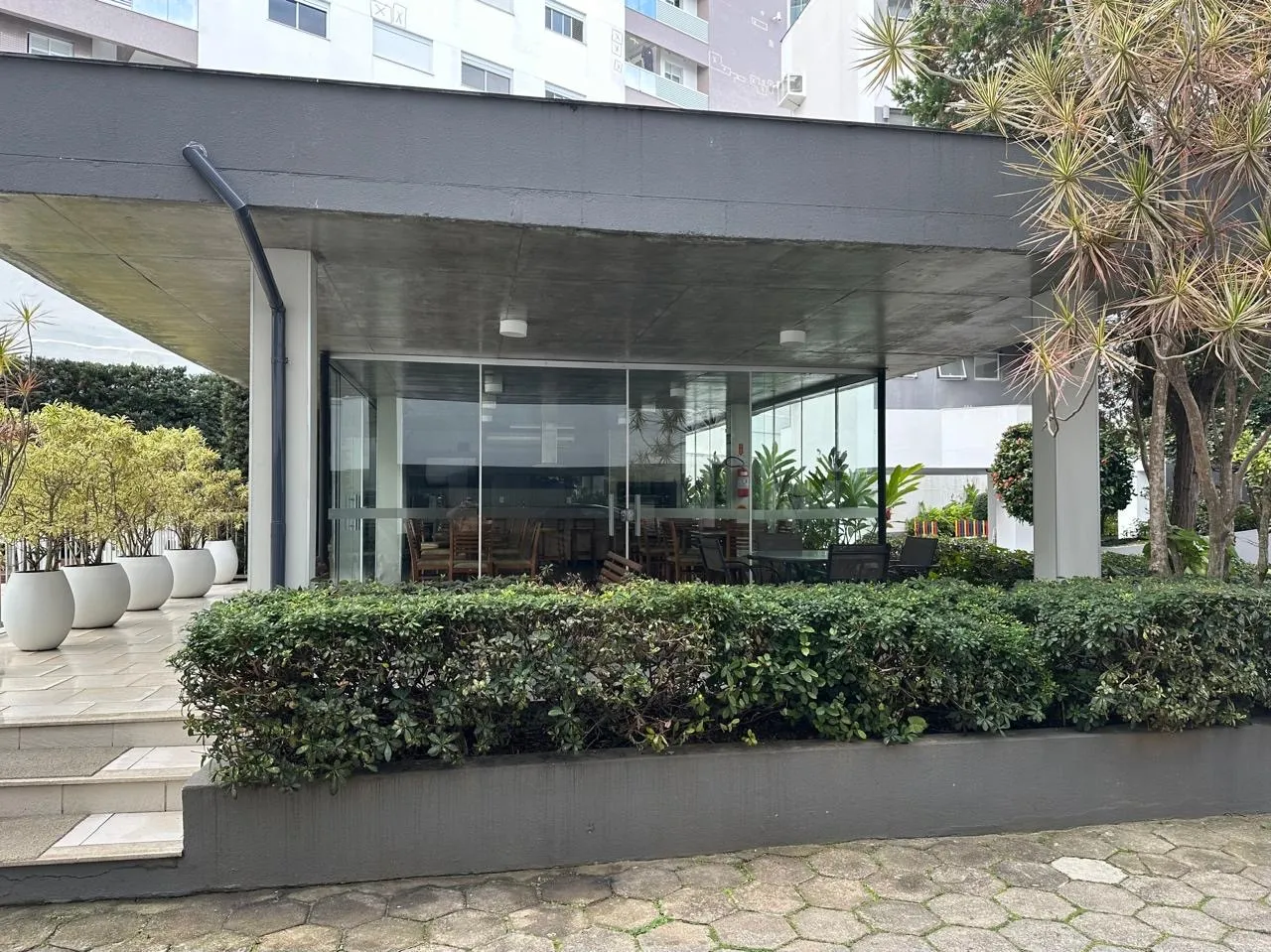 2-bedroom apartment in a building with a pool