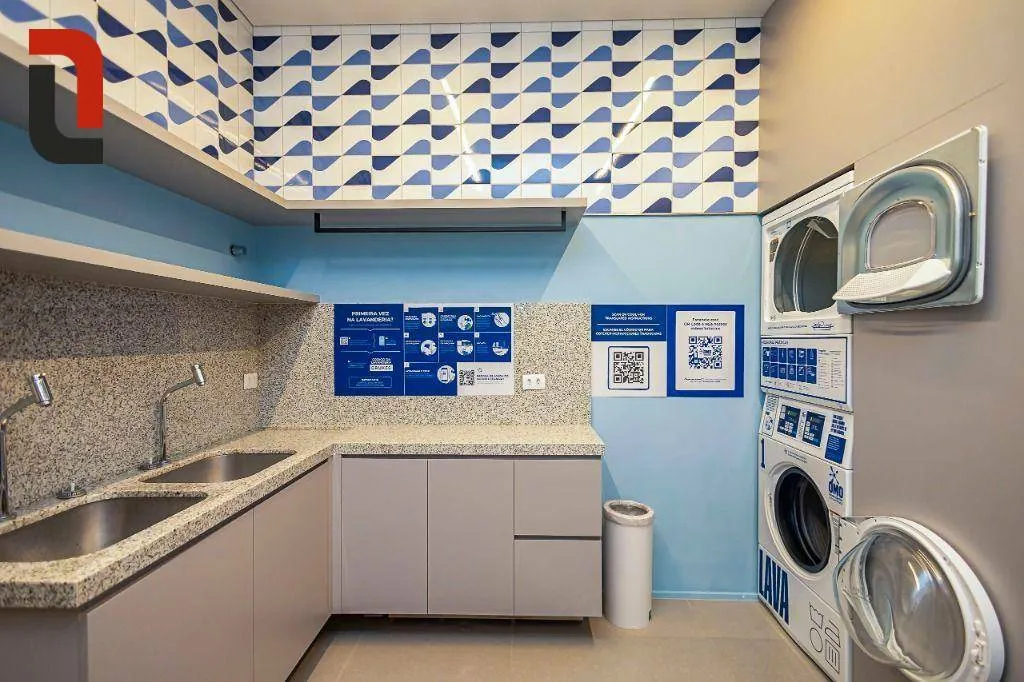 Estudio amueblado con 1 dormitorio y balcón con parrilla — photo 22