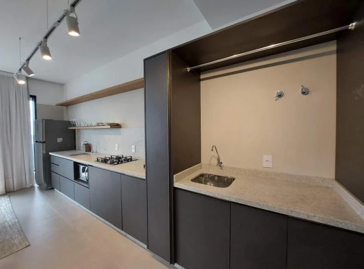 Apartamento de 1 quarto com cozinha integrada e 1 vaga — photo 3