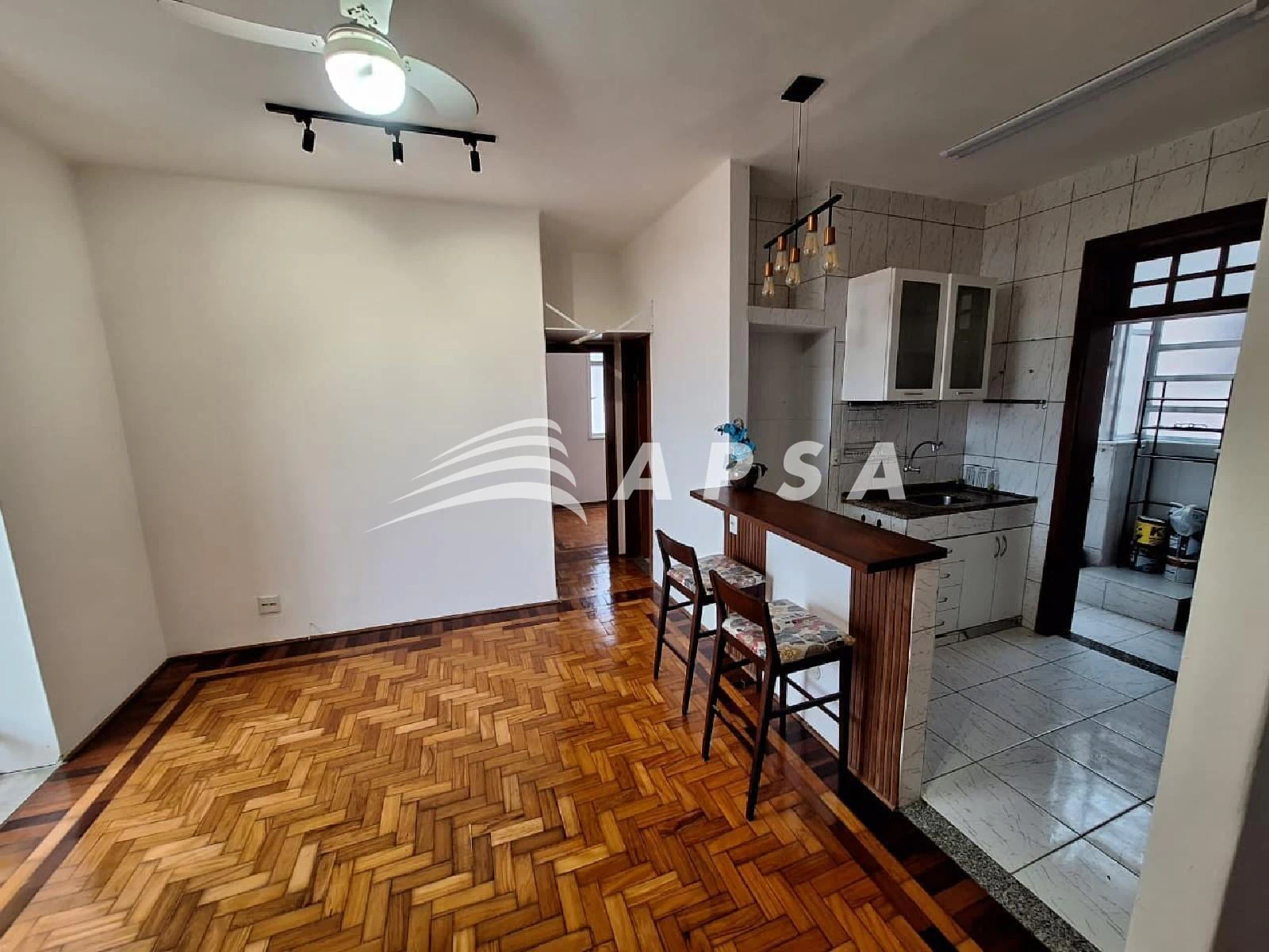 Apartment with 2 bedrooms and an open-plan kitchen
