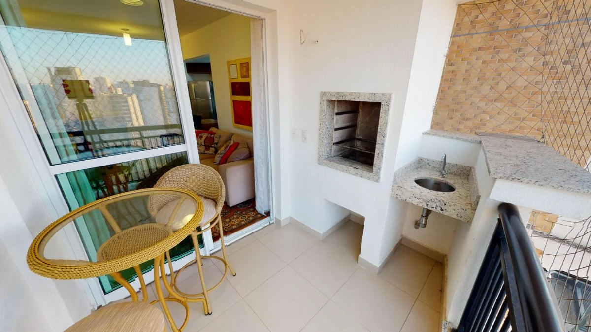 2-bedroom apartment with a washing machine in Curitiba — photo 13