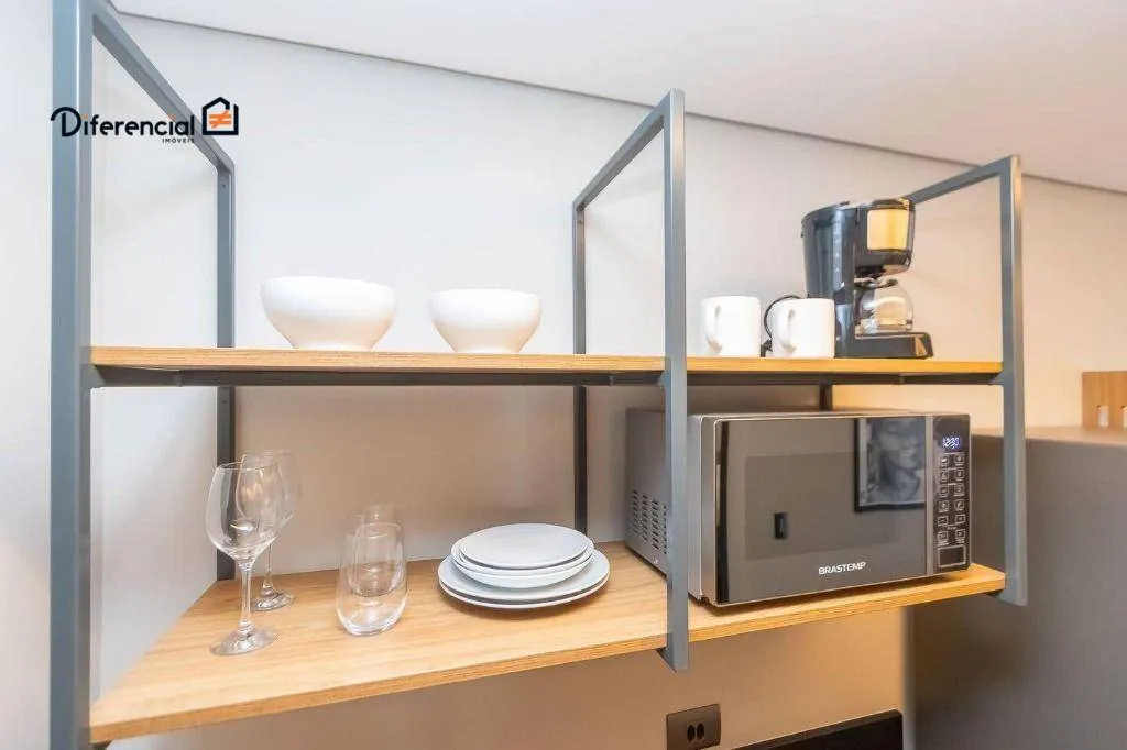 Furnished studio 35 m² with an open-plan kitchen — photo 11