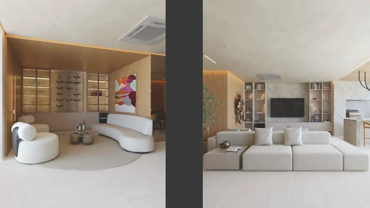 Furnished apartment with 3 bedrooms and an open-plan kitchen — photo 7