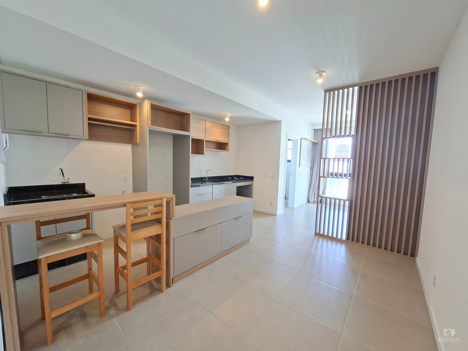 Studio com cozinha integrada e 47 m² no 3º andar