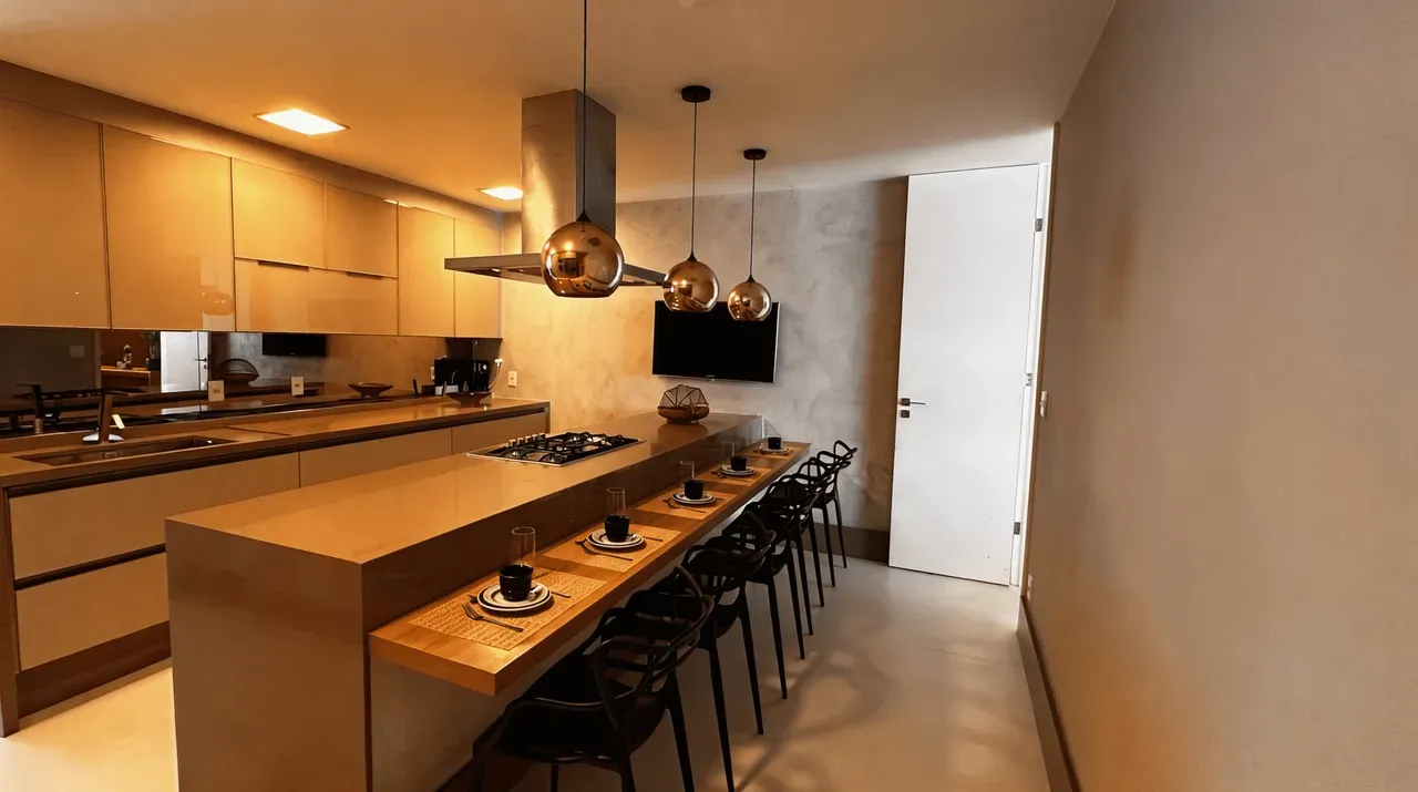 4-bedroom apartment with 5 bathrooms and open-plan kitchen — photo 41