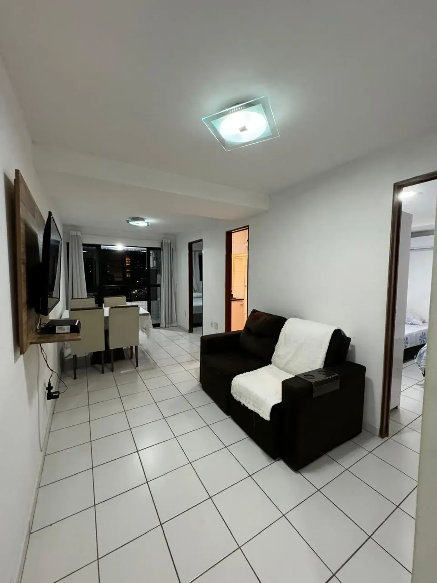 Furnished 55 m² apartment with 2 bedrooms and 2 bathrooms